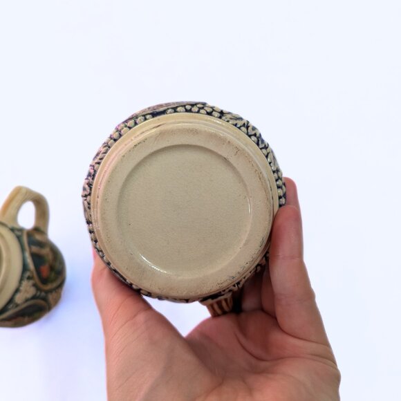 Vintage German Stein Mugs Set of 2 Castles in Germany Beer Wine Glasses - Picture 12 of 15